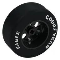 Wheel Rim 50 with Black Slick Tyre with 'EAGLE', 'GOOD YEAR' print