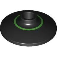 Dish 2 x 2 Inverted [Radar] with Bright Green Inner Circle print