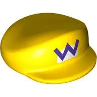 Nintendo Figure, Hat, Large with Dark Purple Wario Logo print