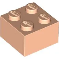 Brick 2 x 2 with Face, Closed Eyes, Tongue print