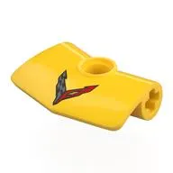 Technic Panel Fairing 2 x 3 x 1 #3 Angled with Corvette Logo print