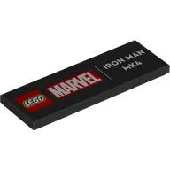 Tile 2 x 6 with 'LEGO MARVEL IRON MAN MK4' print