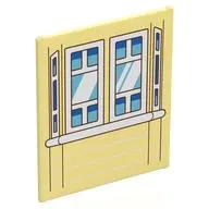 Glass for Frame 1 x 6 x 6 with Red Roof / Shower Accessories print