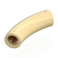 Brick Round 1 x 1 D. Tube with 45° Elbow and Axle Holes (Crossholes) at Each End