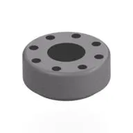 Tile Round 1 x 1 with Black Dot, Circle of Small Black Dots print