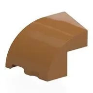 Brick Wedged, Curved 3 x 2 x 1 2/3 with Stud Notch Left