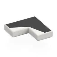 Tile 2 x 2 Corner with Black Shapes print