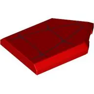 Tile Special 2 x 3 Pentagonal with Dark Red Webs print