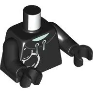Torso, Hoody, White Laces, Faces print, Black Arms and Hands