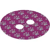 Hipwear Skirt, Round with White Pawprints print