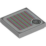 Tile 2 x 2 with Thwomp and Barcode Print (Sticker)
