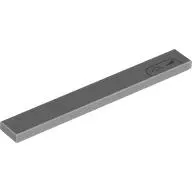 Tile 1 x 8 with Dark Bluish Grey 'VOL' print