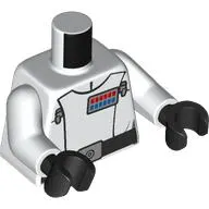 Torso, Imperial Officer Uniform, Director, Black Belt, Blue/Red Rank Indicator print, White Arms, Light Nougat Hands