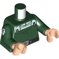 Torso, Imperial Uniform, White Front, Symbol on Arms, Black Belt, Silver Belt Buckle print, Dark Green Arms, Light Nougat Hands