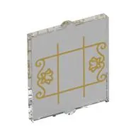 Glass for Window 1 x 2 x 2 Flat with Gold Window Lines print