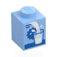 Brick 1 x 1 with Milk Carton, Filling Glass print