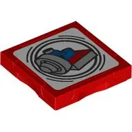 Tile Special 2 x 2 with SMART Tag with Docking Ring print