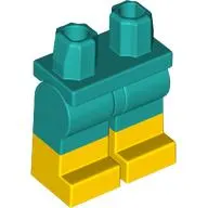 Hips with Dark Turquoise Legs and Yellow Boots Pattern [PLAIN]