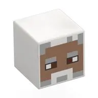 Minifig Head Special, Cube with print