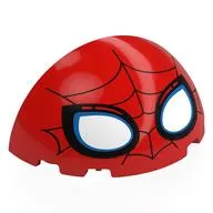 Dome 6 x 3 x 3 Half with Dark Blue Webbings, White/Blue Spider-Man Eyes print