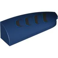 Brick Round, Curved Double 1 x 4 with Stud Notch Right with Black Vents print