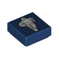 Tile 1 x 1 with Michelin Man print
