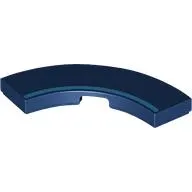 Tile 3 x 3 Curved, Macaroni with Dark Azure Stripe print