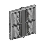 Glass for Window 1 x 2 x 2 Flat with Dark Bluish Grey Headlights print
