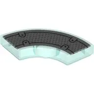 Tile 2 x 2 Curved, Macaroni, Center Anti-Stud with Silver Plating print
