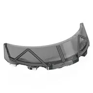 Windscreen 3 x 6 x 1 Curved with Light Bluish Grey Frame print