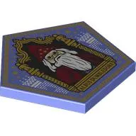 Tile Special Pentagon 6 x 6 x 2/3 with Chocolate Frog Card, Dumbledore print