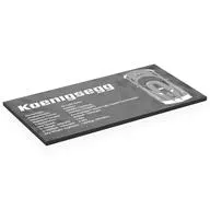 Tile 8 x 16 with Bottom Tubes with 'Koenigsegg', Stats print