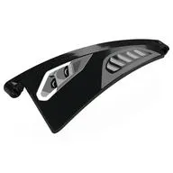 Technic Panel Curved 5 x 13 x 3 Tapered, Right #55 with Silver/Dark Silver Headlights, Air Vents print