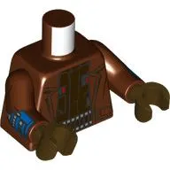 Torso, Jacket, Blue Gauntlets, Dark Brown Vest, Ammunition Belt print, Reddish Brown Arms, Dark Brown Hands