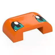 Brick Round, Curved Triple 3 x 4 x 1 with 2 x 2 x 2/3 Bottom Cutout with print
