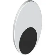 Shield Ovoid with Grip with Black Oval (Eye) print