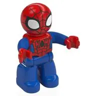 Duplo Figure Spider-Man, Small Eyes, Blue and Red Print