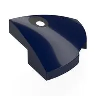 Brick Round Corner, Curved 2 x 2 x 2/3 Quarter Circle with Black Eye, White Pupil print