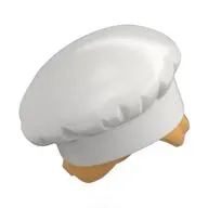 Hair and Hat, Chef, Ochre Yellow Hair with Bun Pattern