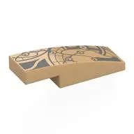 Brick Curved 3 x 1 x 2/3 with Dark Bluish Grey Tattoo print
