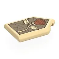 Tile Special 2 x 3 Pentagonal with Stained Glass Window, Rose print