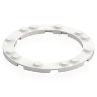 Plate 8 x 8 Round with 6 x 6 Round Cutout