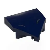 Brick Wedged, Curved 2 x 2 with Stud Notches with Silver Closed Eyes print
