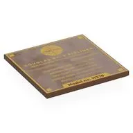 Tile 6 x 6 with Gold 'DOUGLAS DC-3 AIRLINER', Stats print