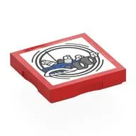 Tile Special 2 x 2 with SMART Tag with Go Kart Car Print