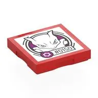 Tile Special 2 x 2 with SMART Tag with '#0150' Mewtwo Print