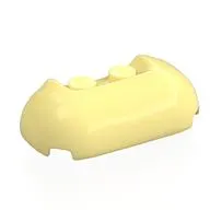 Brick Round, Curved Triple 2 x 4 x 1 with 1 x 2 Recessed Center