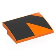 Brick Curved 4 x 3 x 2/3 No Studs with Black Shapes print