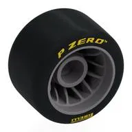Wheel Rim 24 x 15 with Black Slick Tyre [Soft Rubber] with Yellow 'PIRELLI P ZERO print