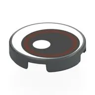 Tile Round 2 x 2 with White Eyes, Reddish Brown Iris, Black Pupil print